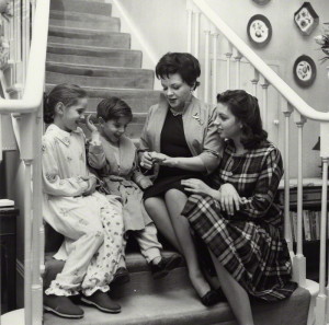 NPG x136330; Judy Garland; Liza Minnelli; Lorna Luft and Joey Luft by Bob Collins